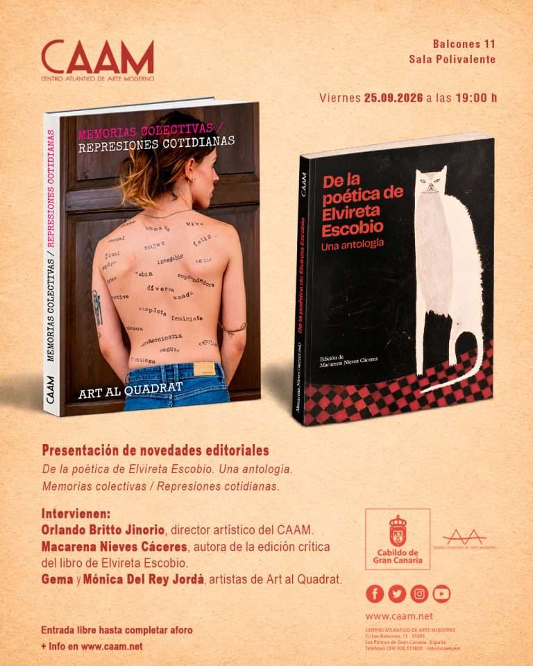Presentación del catálogo de la exposición de Art al Quadrat y el libro ‘De la poética de Elvireta Escobio. Una antología’